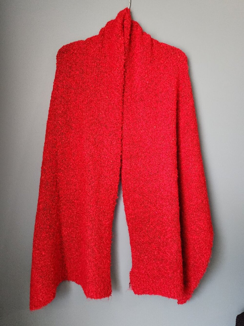 Old Navy Oversized Soft Fuzzy Red Scarf